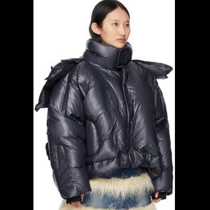 NWT MONCLER GENIUS Moncler DingYun Zhang Navy Klolk Jacket 0 (X-Small) $4545